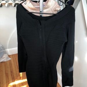 Herve Leger Bandage Dress Long Sleeve